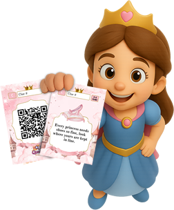 QUESTFY Princess Theme - Magical princess adventure treasure hunt for kids